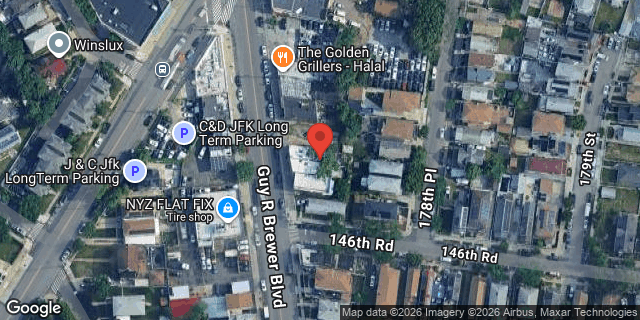 Aerial map of 145-115 GUY R BREWER BLVD, Queens