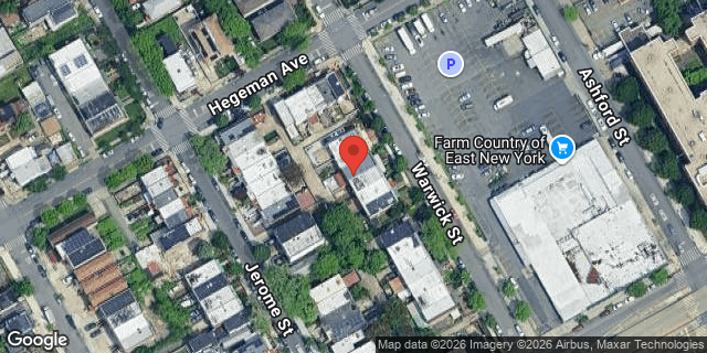 Aerial map of 790 WARWICK STREET, Brooklyn