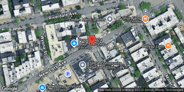 Aerial map of N/A NEW LOTS AVENUE, Brooklyn