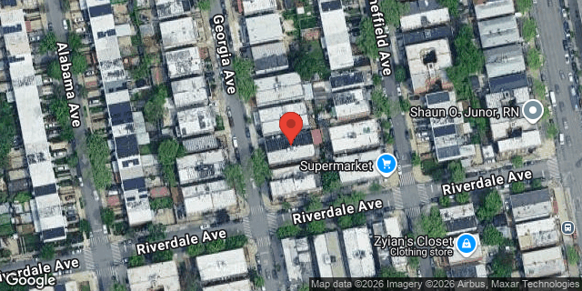 Aerial map of 537 GEORGIA AVENUE, Brooklyn