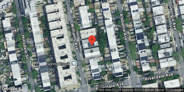 Aerial map of 511 WILLIAMS AVENUE, Brooklyn