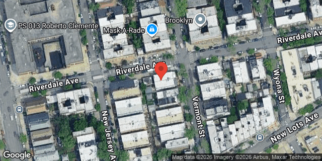Aerial map of 644 VERMONT STREET, Brooklyn