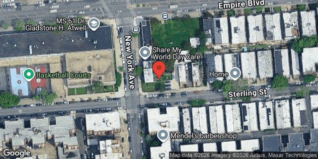 Aerial map of 485 NEW YORK AVENUE, Brooklyn