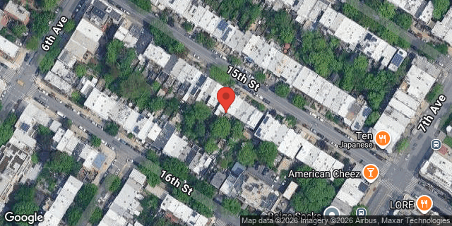 Aerial map of 320 15 STREET, Brooklyn