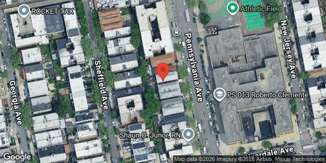 Aerial map of 542 PENNSYLVANIA AVENUE, Brooklyn