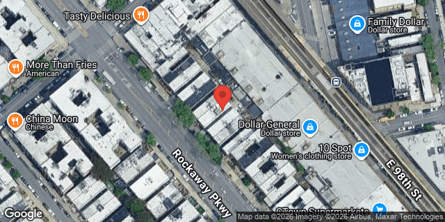 Aerial map of 111 ROCKAWAY PARKWAY, Brooklyn