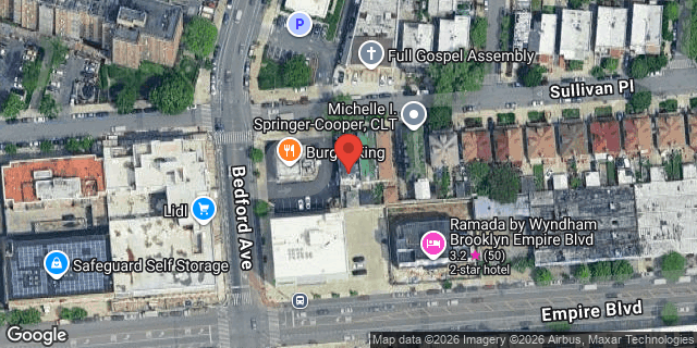 Aerial map of 124 SULLIVAN PLACE, Brooklyn