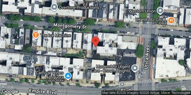 Aerial map of 978 MONTGOMERY STREET, Brooklyn