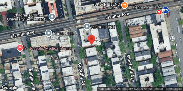 Aerial map of 499 GEORGIA AVENUE, Brooklyn