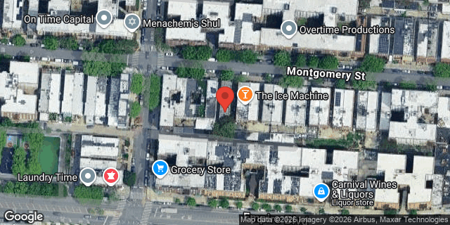 Aerial map of 938 MONTGOMERY STREET, Brooklyn