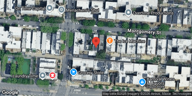 Aerial map of 934 MONTGOMERY STREET, Brooklyn
