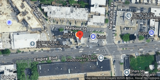 Aerial map of 403 EMPIRE BOULEVARD, Brooklyn