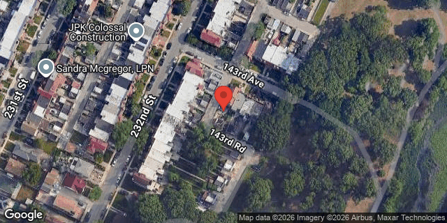 Aerial map of 232-12 143 AVENUE, Queens