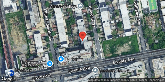 Aerial map of 430 HINSDALE STREET, Brooklyn