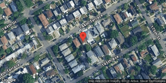 Aerial map of 167-18 144 TERRACE, Queens