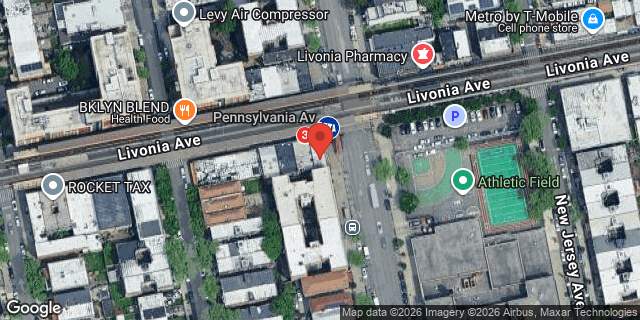 Aerial map of 512 PENNSYLVANIA AVENUE, Brooklyn