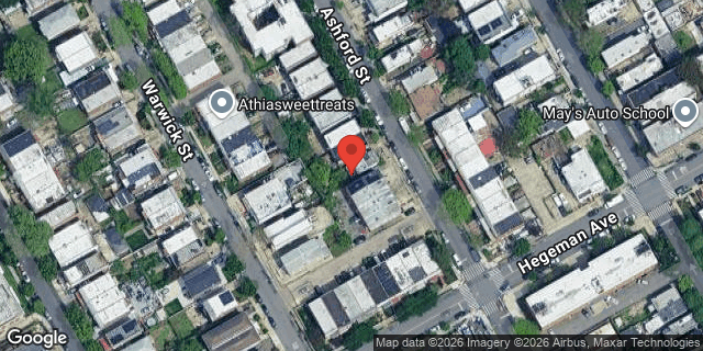 Aerial map of 708 ASHFORD STREET, Brooklyn