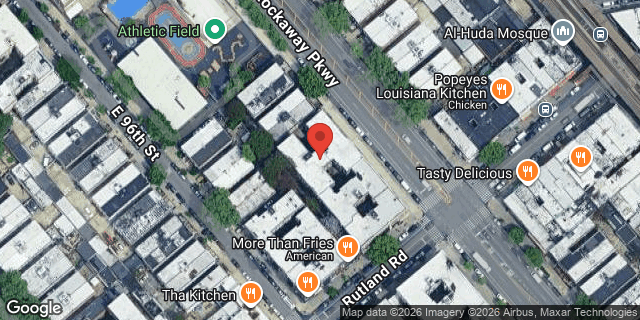 Aerial map of 56 ROCKAWAY PARKWAY, Brooklyn