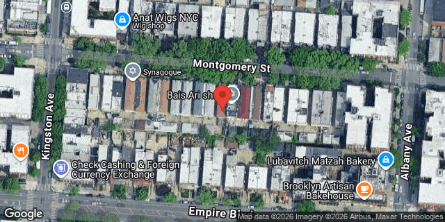 Aerial map of 710 MONTGOMERY STREET, Brooklyn