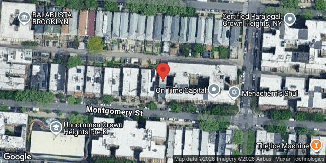 Aerial map of 895 MONTGOMERY STREET, Brooklyn