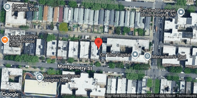 Aerial map of 891 MONTGOMERY STREET, Brooklyn