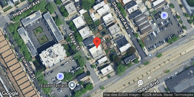 Aerial map of 781 ESSEX STREET, Brooklyn