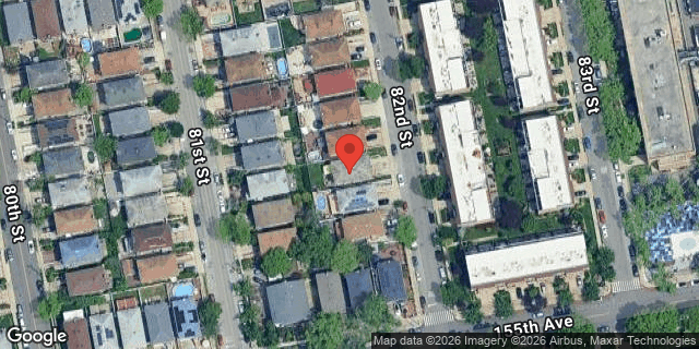 Aerial map of 153-34 82 STREET, Queens