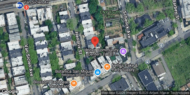 Aerial map of 675 HENDRIX STREET, Brooklyn