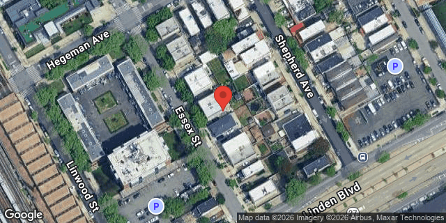 Aerial map of 771 ESSEX STREET, Brooklyn
