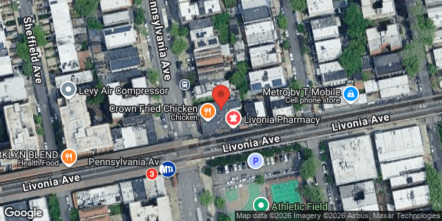 Aerial map of 503 PENNSYLVANIA AVENUE, Brooklyn