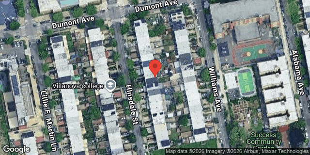 Aerial map of 403 HINSDALE STREET, Brooklyn