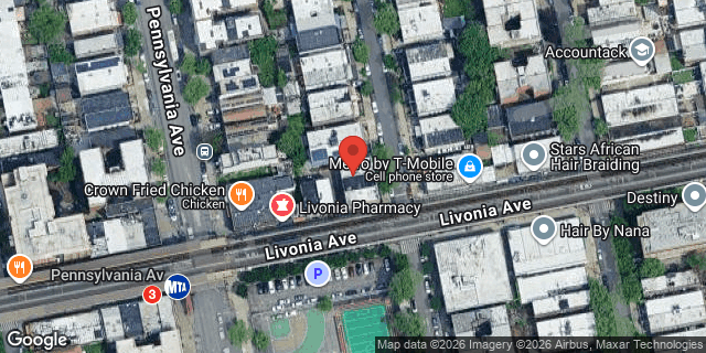 Aerial map of 580 NEW JERSEY AVENUE, Brooklyn