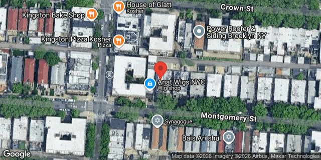 Aerial map of 687 MONTGOMERY STREET, Brooklyn