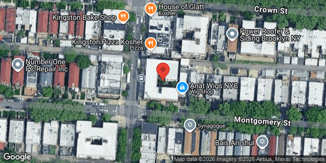 Aerial map of 679 MONTGOMERY STREET, Brooklyn