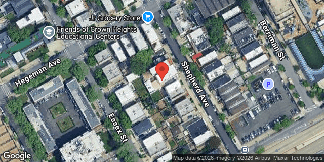Aerial map of 772 SHEPHERD AVENUE, Brooklyn
