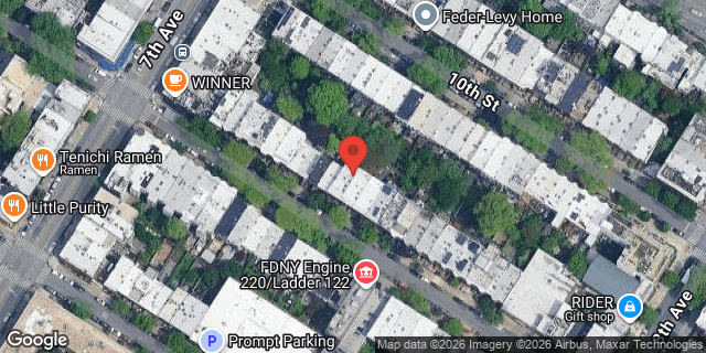Aerial map of 521 11 STREET, Brooklyn