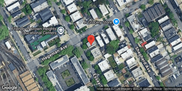 Aerial map of 747 ESSEX STREET, Brooklyn