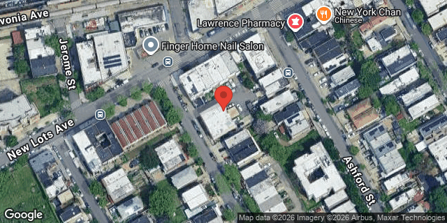 Aerial map of 697 WARWICK STREET, Brooklyn
