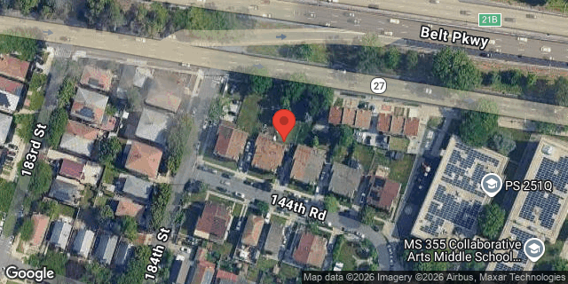 Aerial map of 184-11 144 ROAD, Queens