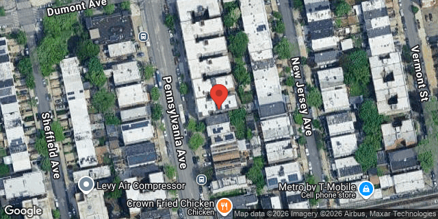 Aerial map of 479 PENNSYLVANIA AVENUE, Brooklyn