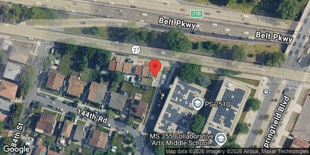 Aerial map of 184-34 SOUTH CONDUIT AVENUE, Queens