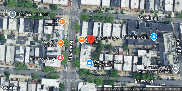 Aerial map of 363 UTICA AVENUE, Brooklyn