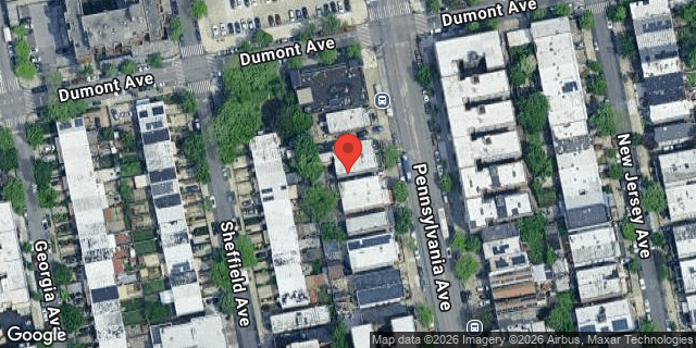 Aerial map of 468 PENNSYLVANIA AVENUE, Brooklyn