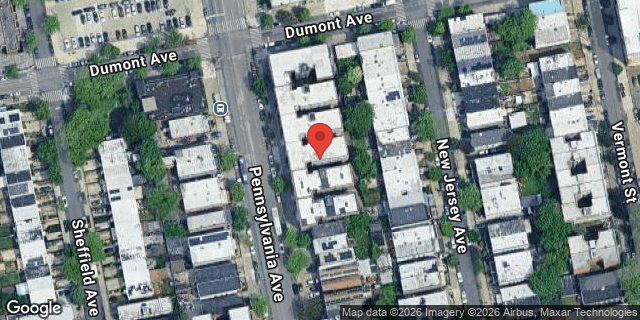 Aerial map of 469 PENNSYLVANIA AVENUE, Brooklyn