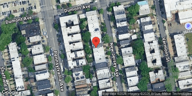 Aerial map of 546 NEW JERSEY AVENUE, Brooklyn
