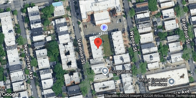 Aerial map of 549 VERMONT STREET, Brooklyn