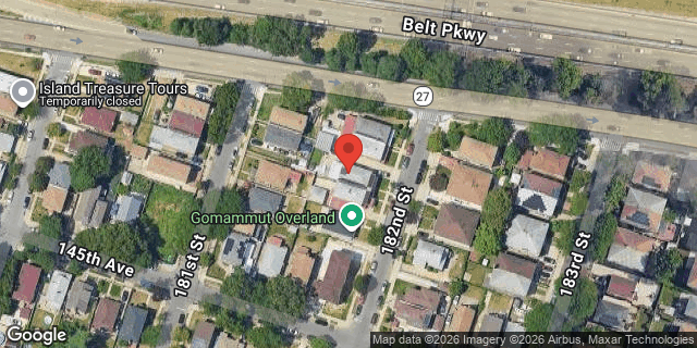 Aerial map of 144-36 182 STREET, Queens