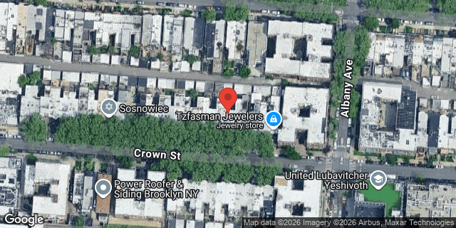 Aerial map of 541 CROWN STREET, Brooklyn
