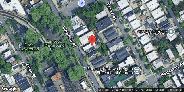 Aerial map of 787 LINWOOD STREET, Brooklyn