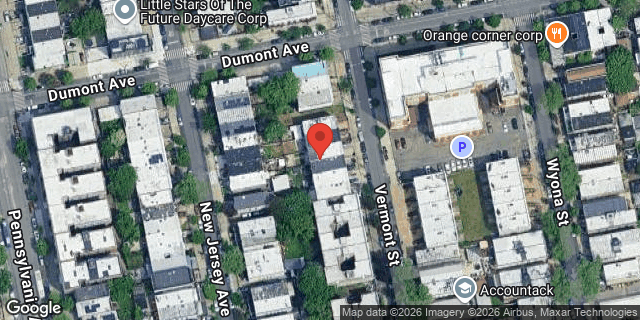 Aerial map of 530 VERMONT STREET, Brooklyn